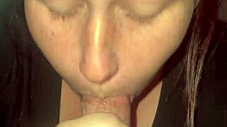 Quick blowjob before work with handjob