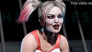 Harley in sexy cartoon adventure