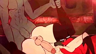 Demon Fuck Devil Lynn Battles D Golem in Wild Animation