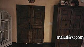 straight guy gets fucked by his rich girlfriend's gay lover