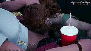 so this 18yo redhead gives a public blowjob at cinema, then gets creampied in dik episode 10 part 80