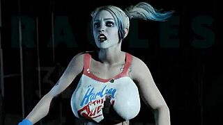 Harley in sexy cartoon adventure