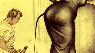 Detailed Vintage Erotic Cartoon Drawings From Antique Era