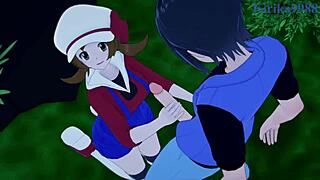 Bea Saito και Lyra Kotone σε έντονο Pokemon hentai σεξ