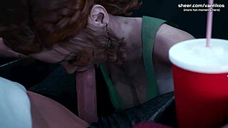 so this 18yo redhead gives a public blowjob at cinema, then gets creampied in dik episode 10 part 80