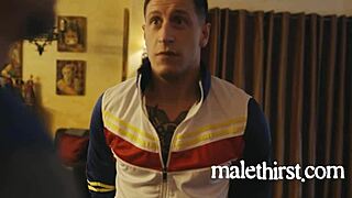 straight guy gets fucked by his rich girlfriend's gay lover