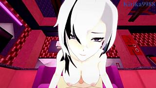 arlecchino and aether banging hard in genshin impact hentai!