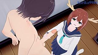 nokotan and torako, ready for intense hentai action?