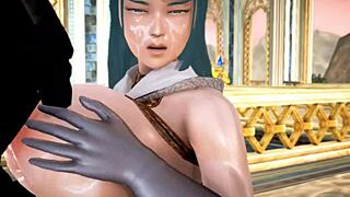 3d hentai with demon king banging warrior in action