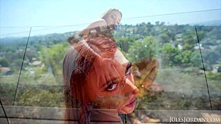 Gia Derza's big ass takes Dredd's massive BBC balls deep in this interracial scene.