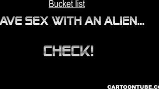 3D ALIEN HAS HER TITS AND PUSSY FUCKED HARD FROM POV