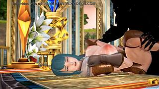 3d hentai with demon king banging warrior in action