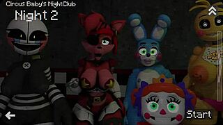 Beating night one unlocks gallery in five lustful nights hentai