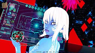 In the harem hotel, the cute 3D anime girl with big tits welcomes guests for sexy adventures