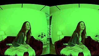 Beautiful brunette amateur yanks clit with vibrator to intense orgasm in 3d