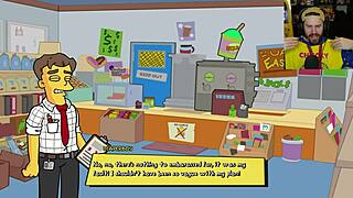 Simpsons Parody: Big Tits Hentai Game With Ass Fetish