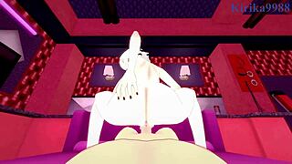 arlecchino and aether banging hard in genshin impact hentai!