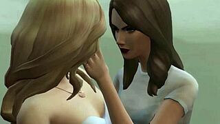 Horny Blonde Plays Innocent Before Getting Nailed in Sims 4 3D Animation