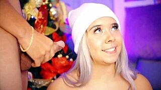 I watch Valentina give a blowjob while her boyfriend smokes.