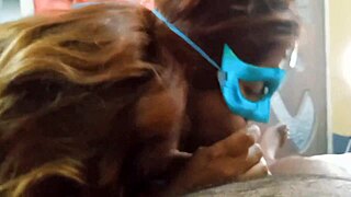 Tania Gives Lovely Blowjob to Monster Cock with Big Tits Bouncing