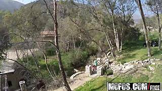 Jaclyn Taylor fucks at the fishin hole with handjob and blowjob cumshot