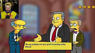 parodi simpsons: permainan hentai tetek besar dengan fetish pantat