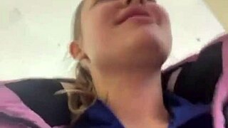 This teen with big tits got wild in public. The close-up action was just unreal.