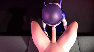 Rave Sucks Cock Good and Gets Cum All Over Parody Style