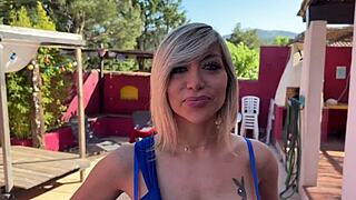 Lisa, the milf nympho, is fucking with two cocks right now 😏.