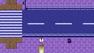 Girl asks, 'Why am I naked in this new world?' as she shows off her big tits.