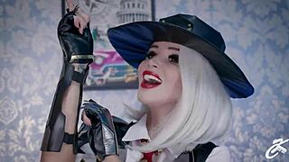 Ashe from Overwatch in Hardcore Cosplay Action!