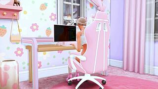 Stepdaughter deep throats for stepfather on camera!