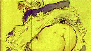 Vintage Erotic Cartoon Illustration