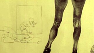 Vintage Erotic Cartoon Illustration