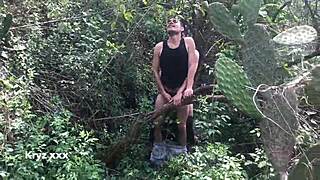 Wild Bareback Gay Sex Deep in the Forest