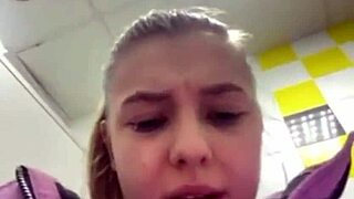 This teen with big tits got wild in public. The close-up action was just unreal.