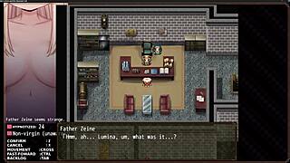 Rumina gets fingered and masturbates under hypnosis in the cult game.