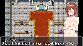 Girl asks, 'Why am I naked in this new world?' as she shows off her big tits.