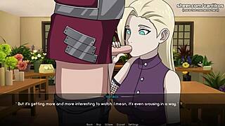 Ino Yamanaka sucks dick