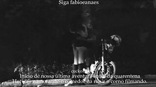 Milf Shows Pussy Outdoors For Cuckold