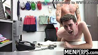 yo, gay guard searching shoplifting twinks with standard moves 😏