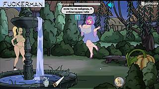 Playing Fuckerman and cumming on Ella's big tits 😈