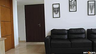 Big ass Latina catches a burglar and fucks his big cock hard