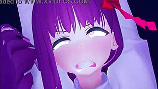 Corrupted dildos force her to dance and squirt.