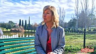 Hey, Emmy, the Belgian milf, is burning up in part 1! 🔥