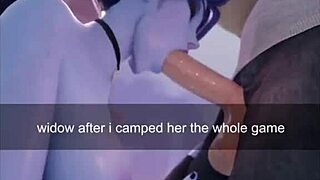 overwatch - widowmaker sexy anal and masturbation scenes in hot compilation