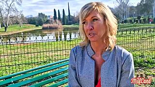 Hey, Emmy, the Belgian milf, is burning up in part 1! 🔥