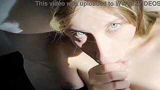 sexy hottie sucking dick for facial cumshot, isn't she?