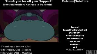 Pomni gets wild with dick or treat in Halloween hentai.