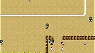 Massageando peitos na piscina